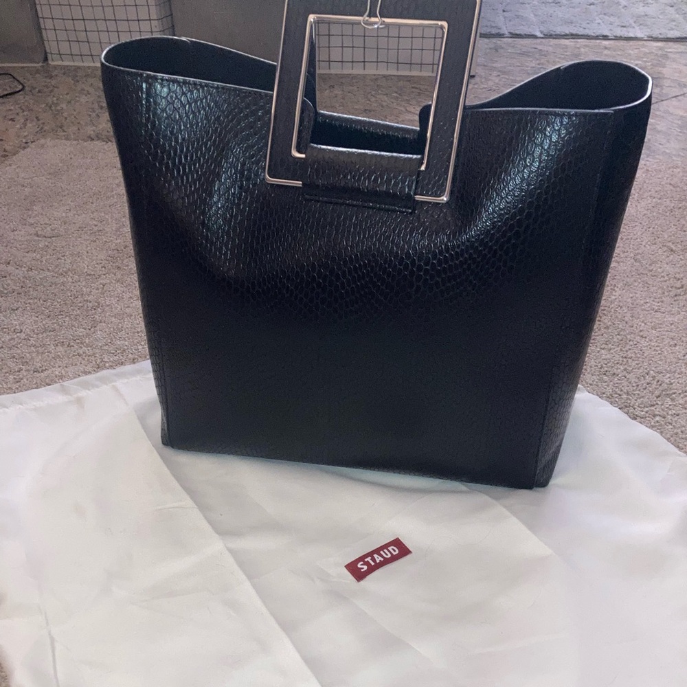 STAUD Black Handbag with Pouch - Picture 3 of 5